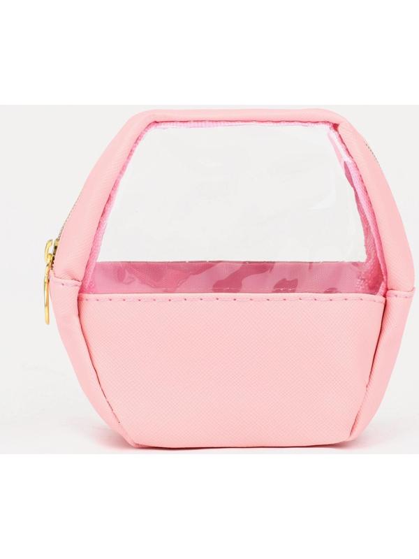 Косметичка на молнии, цвет розовый