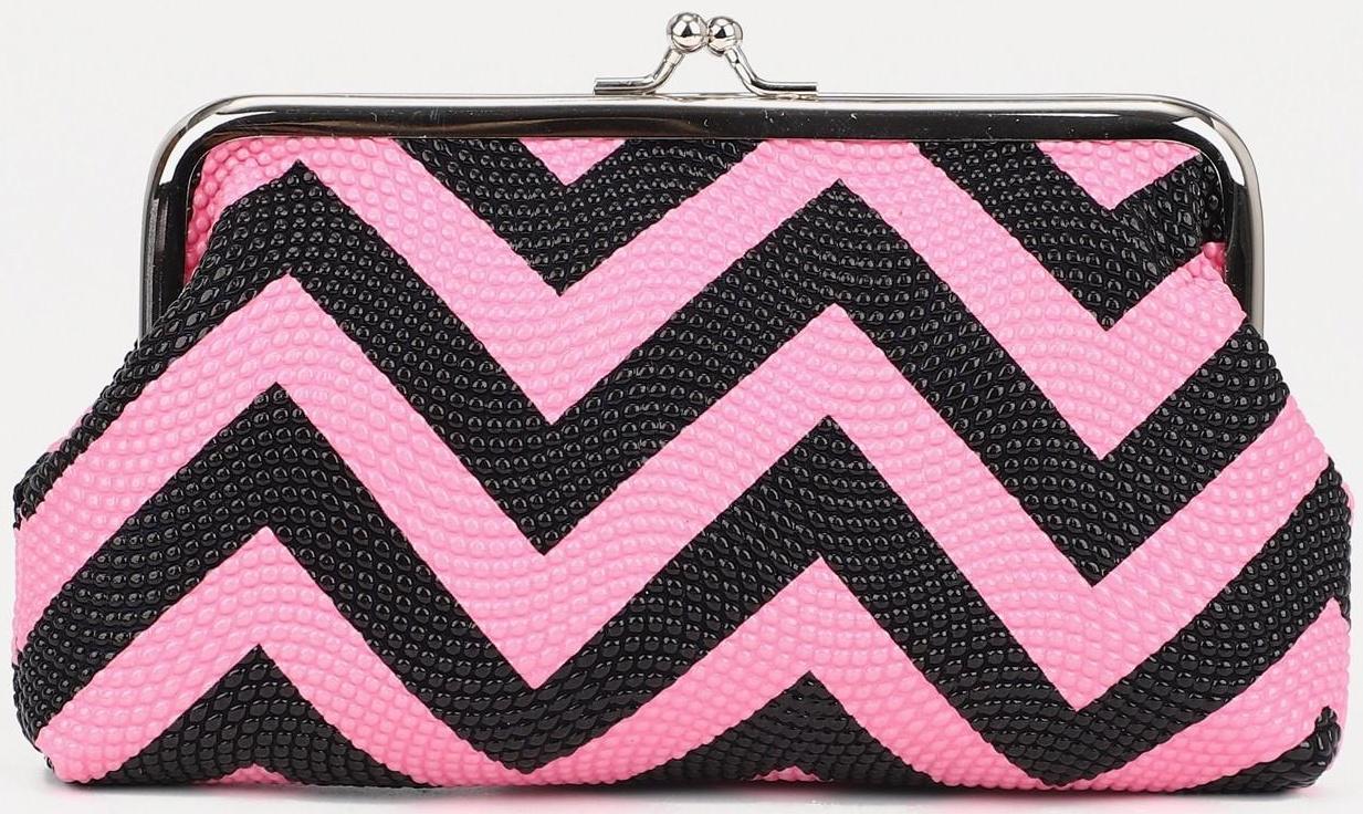 Косметичка на фермуаре, цвет розовый