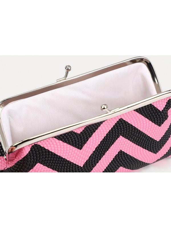 Косметичка на фермуаре, цвет розовый