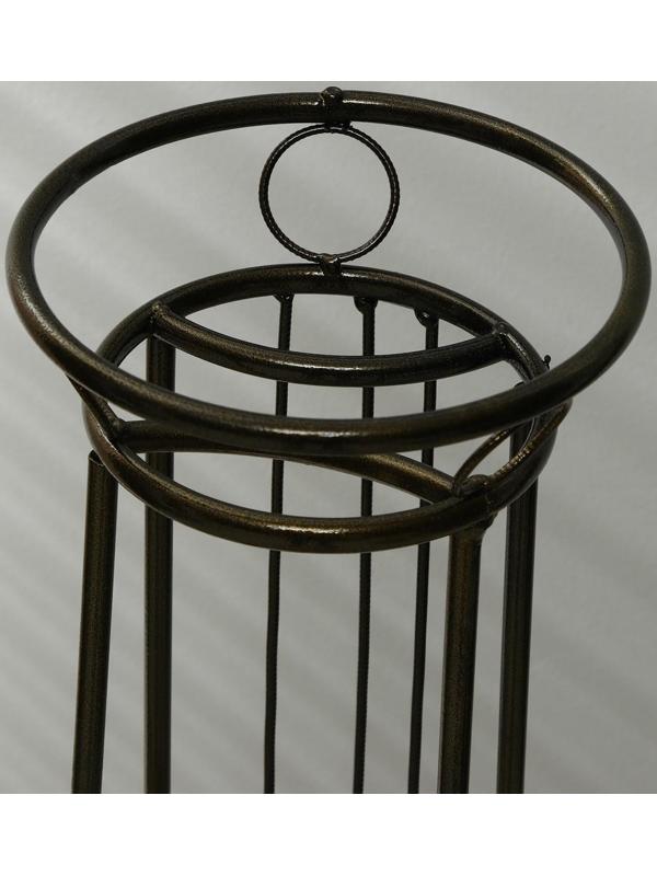 Подставка для цветов, напольная, на 4 горшка, d = 14 см, бронзовая, «Гитара»