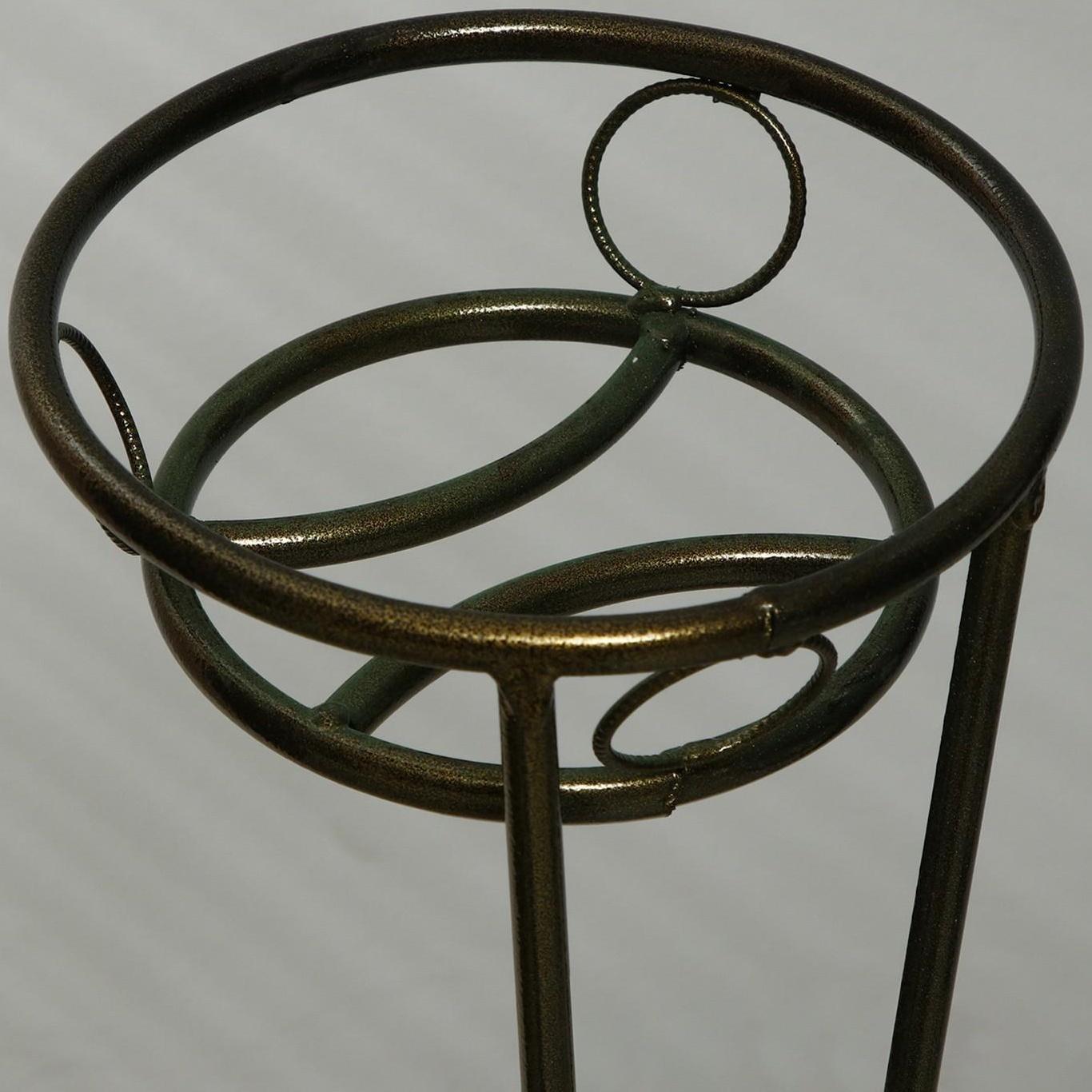 Подставка для цветов, напольная, на 3 горшка, d = 14 см, бронзовая, «Пирамида 3»