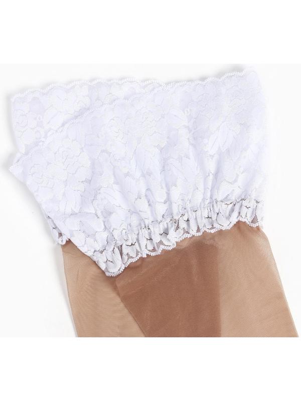 Чулки женские PRESTIGE 20 Fashion, цвет blanc-melon, размер 4