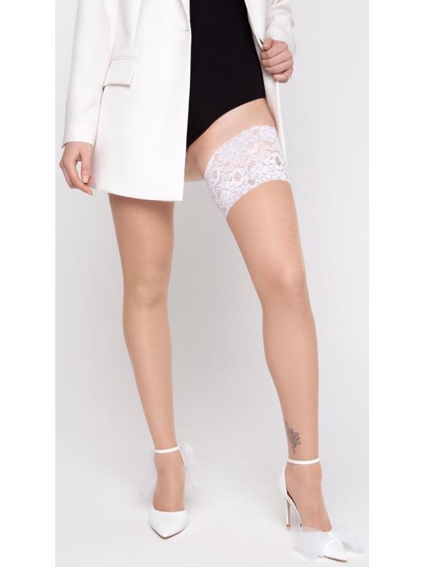 Чулки женские PRESTIGE 20 Fashion, цвет blanc-melon, размер 4