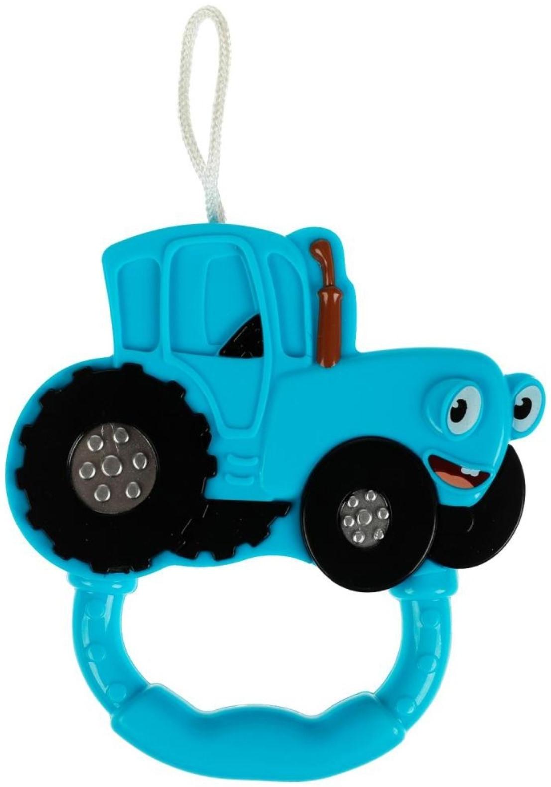 Дуга с погремушками Синий трактор, на подвеске, в сумке