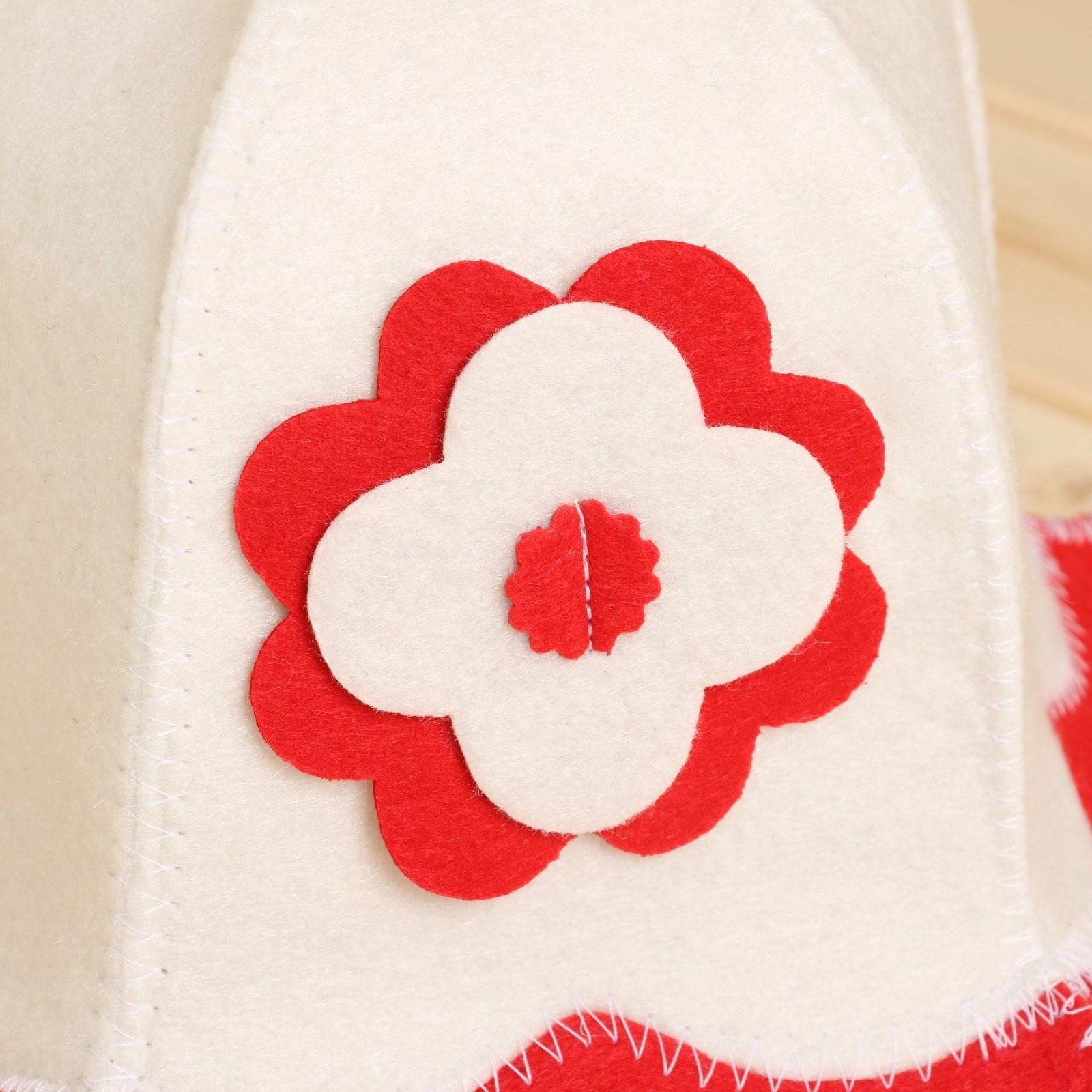 Набор для бани: шапка и коврик 