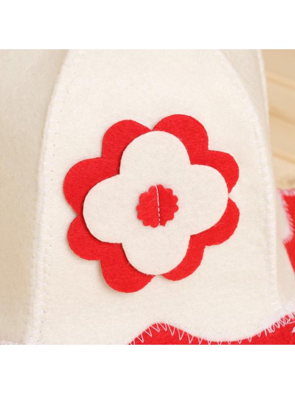 Набор для бани: шапка и коврик 