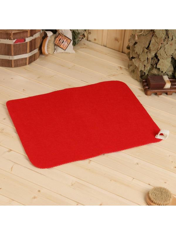 Набор для бани: шапка и коврик 