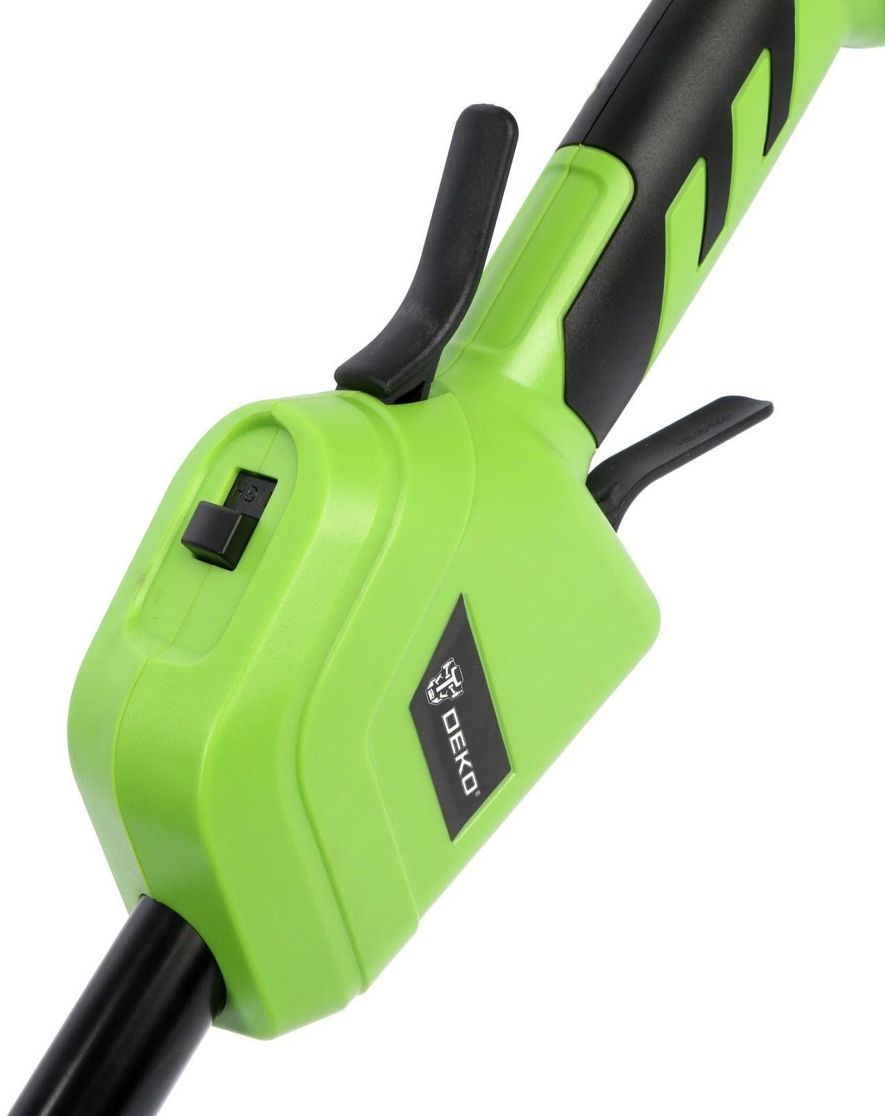 Триммер аккумуляторный DEKO DKTR40, 2 в 1, 40 В, Li-Ion, 2х2 ач, 6400 об/мин, до 30 мин