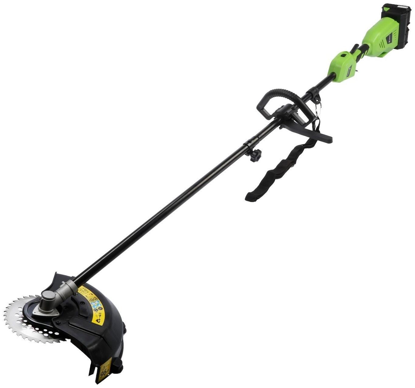 Триммер аккумуляторный DEKO DKTR40, 2 в 1, 40 В, Li-Ion, 2х2 ач, 6400 об/мин, до 30 мин