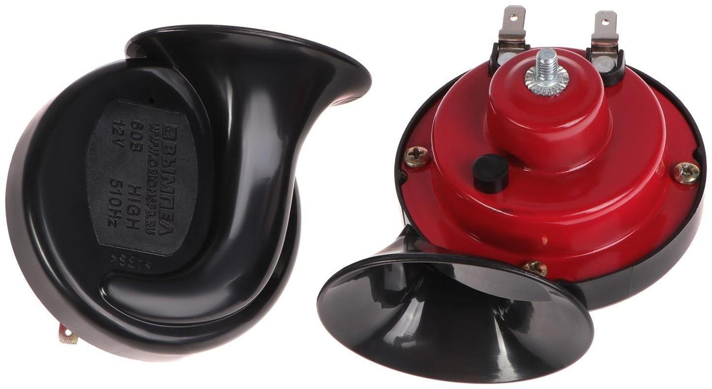 Сигнал автомобильный Вымпел СА-01, 2 тона, улитка, 118 Дб