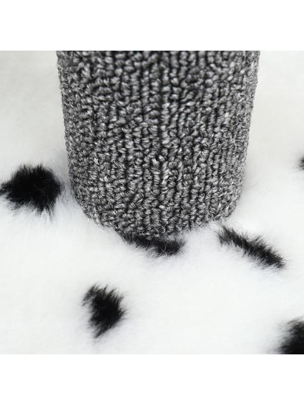 Домик-когтеточка «Квадратный трехэтажный», 35 х 45 х75 см, ковролин, микс цветов