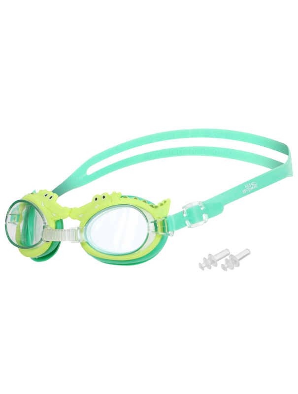 Очки для плавания детские «Крокодил» + беруши