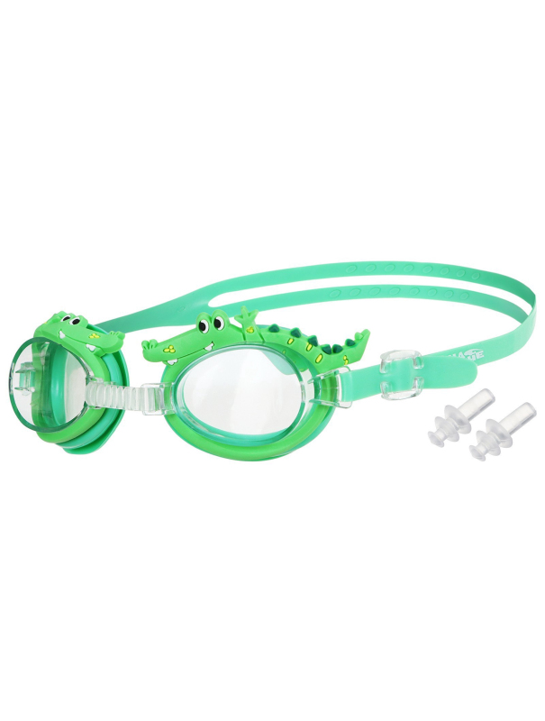Очки для плавания детские «Крокодил» + беруши