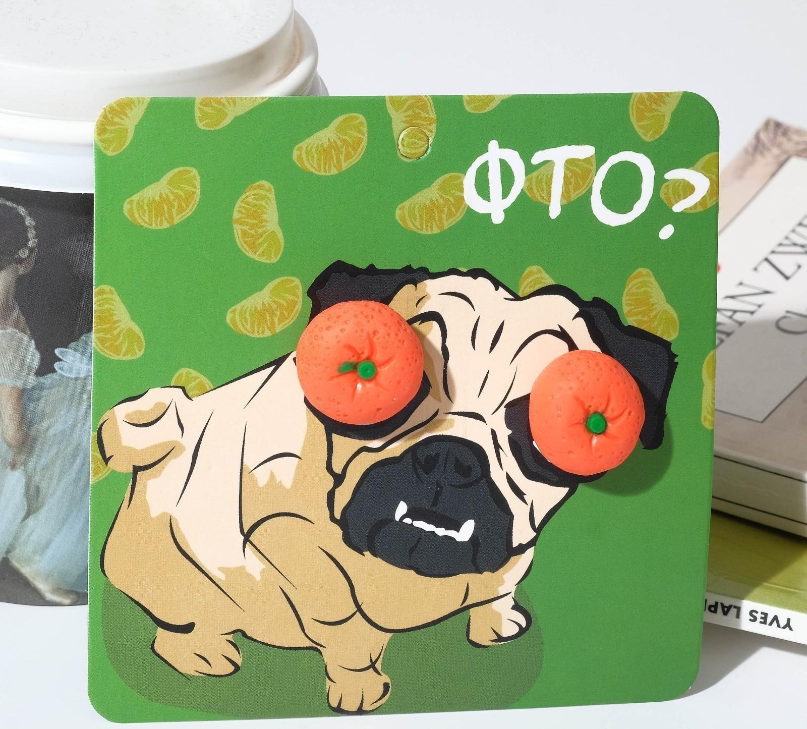 Серьги пластик 