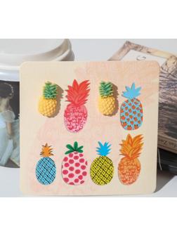 Серьги пластик 