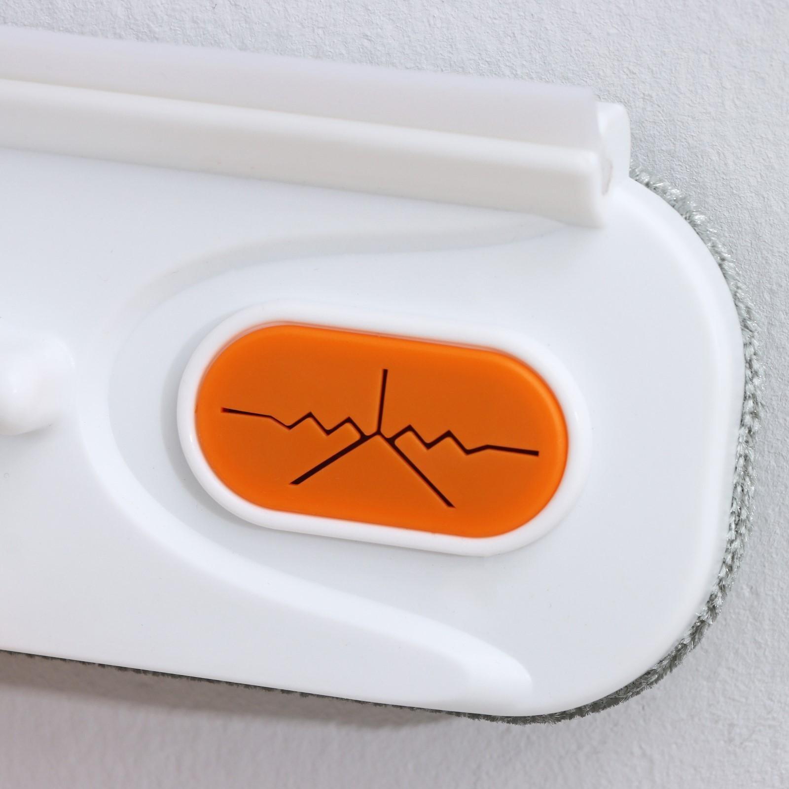 Окномойка с велюровой насадкой Raccoon, телескопический нержавеющий черенок, силиконовый сгон, 22×7×77(123) см