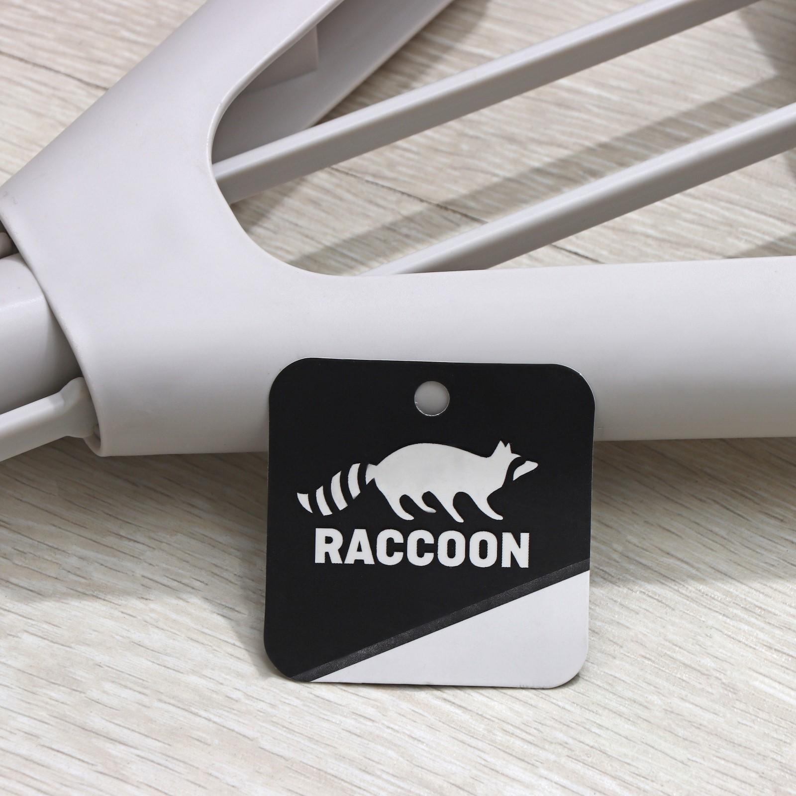 Швабра для мытья пола со складным отжимом Raccoon, насадка ПВА 28×6 см, стальной 3-х секционный черенок 130 см