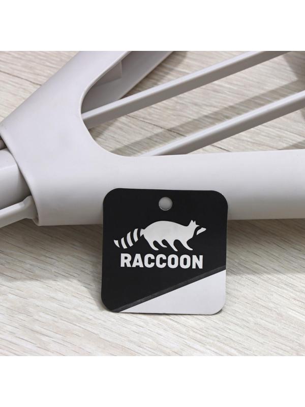 Швабра для мытья пола со складным отжимом Raccoon, насадка ПВА 28×6 см, стальной 3-х секционный черенок 130 см