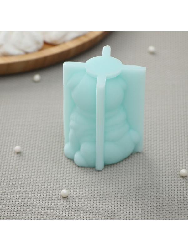 Силиконовая форма «Мопс», 4,7×4,3×6,3 см, цвет бирюзовый