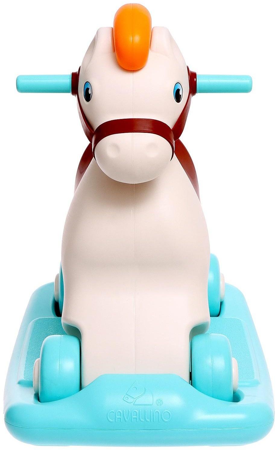 Каталка-качалка «Пони», сафари, цвет бирюзовый