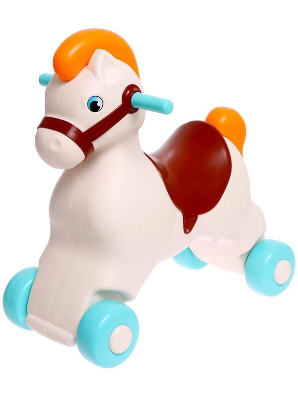 Каталка-качалка «Пони», сафари, цвет бирюзовый