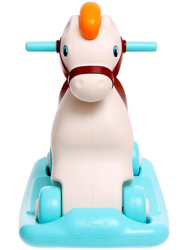 Каталка-качалка «Пони», сафари, цвет бирюзовый