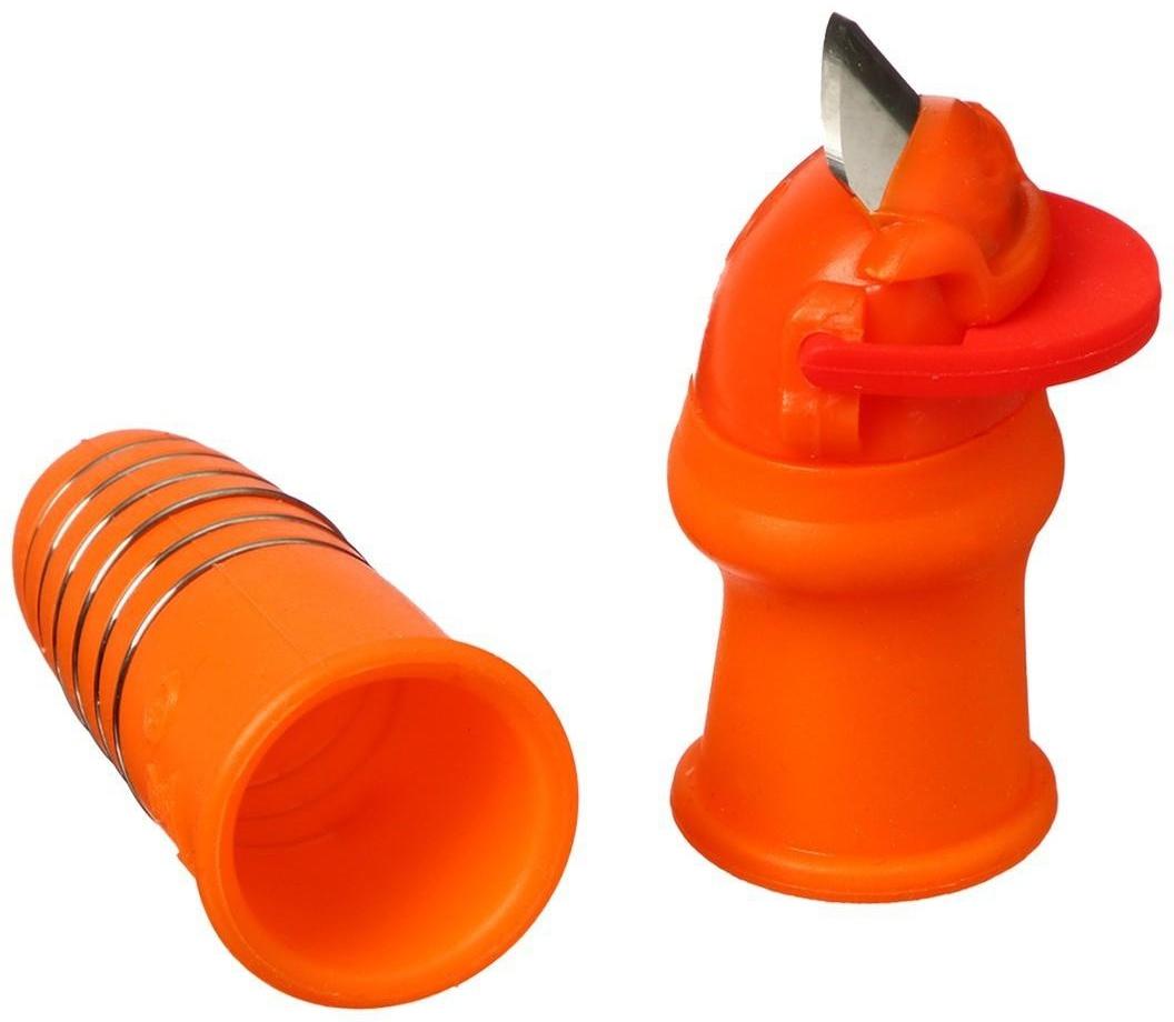 Напальчник с лезвием + 1 напальчник с металлической оплёткой, для сбора урожая