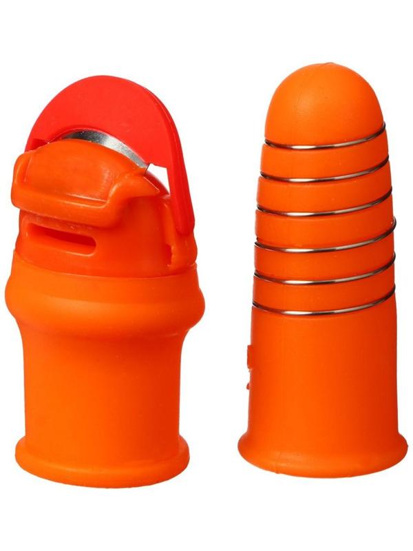 Напальчник с лезвием + 1 напальчник с металлической оплёткой, для сбора урожая