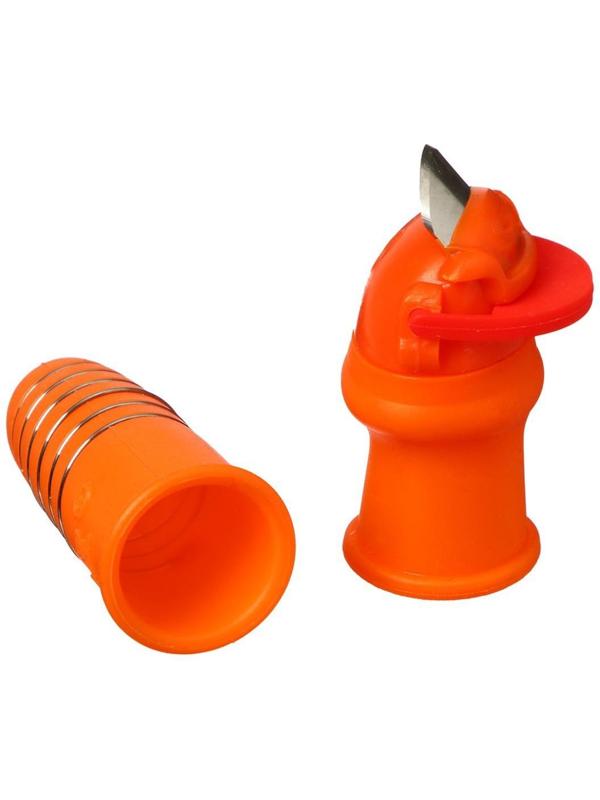 Напальчник с лезвием + 1 напальчник с металлической оплёткой, для сбора урожая