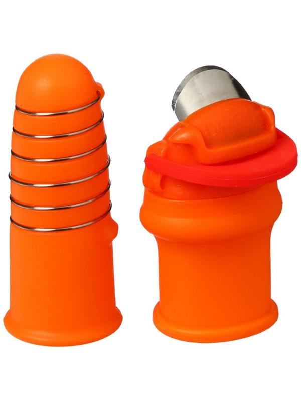 Напальчник с лезвием + 1 напальчник с металлической оплёткой, для сбора урожая