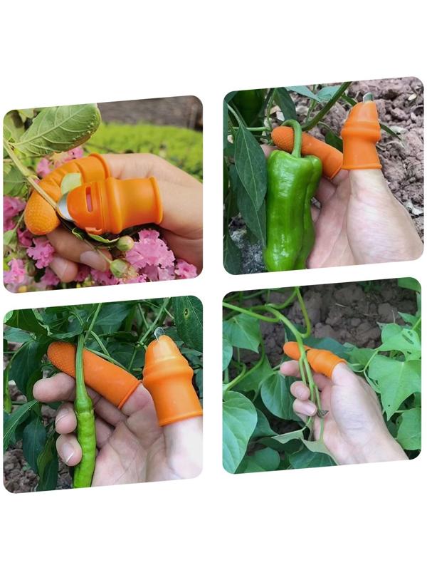 Напальчник с лезвием + 1 защитный напальчник, для сбора урожая