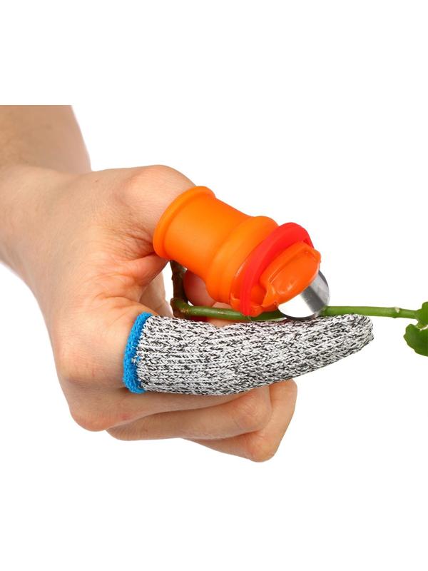 Напальчник с лезвием + 1 защитный напальчник, для сбора урожая