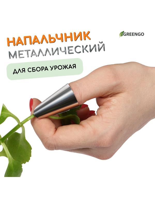 Напальчник с лезвием, металлический, Greengo