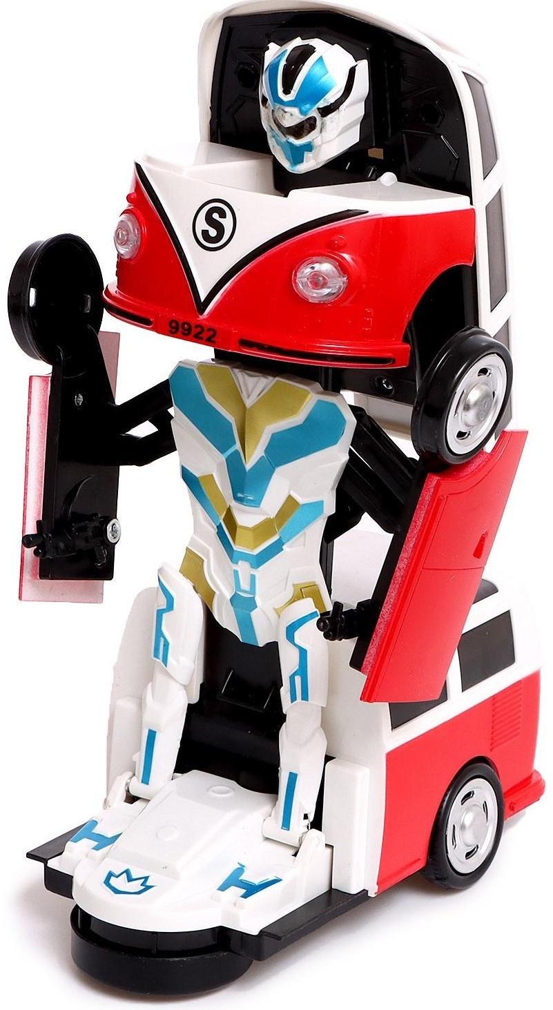 Робот «Ретро автобус», световые и звуковые эффекты, трансформируется