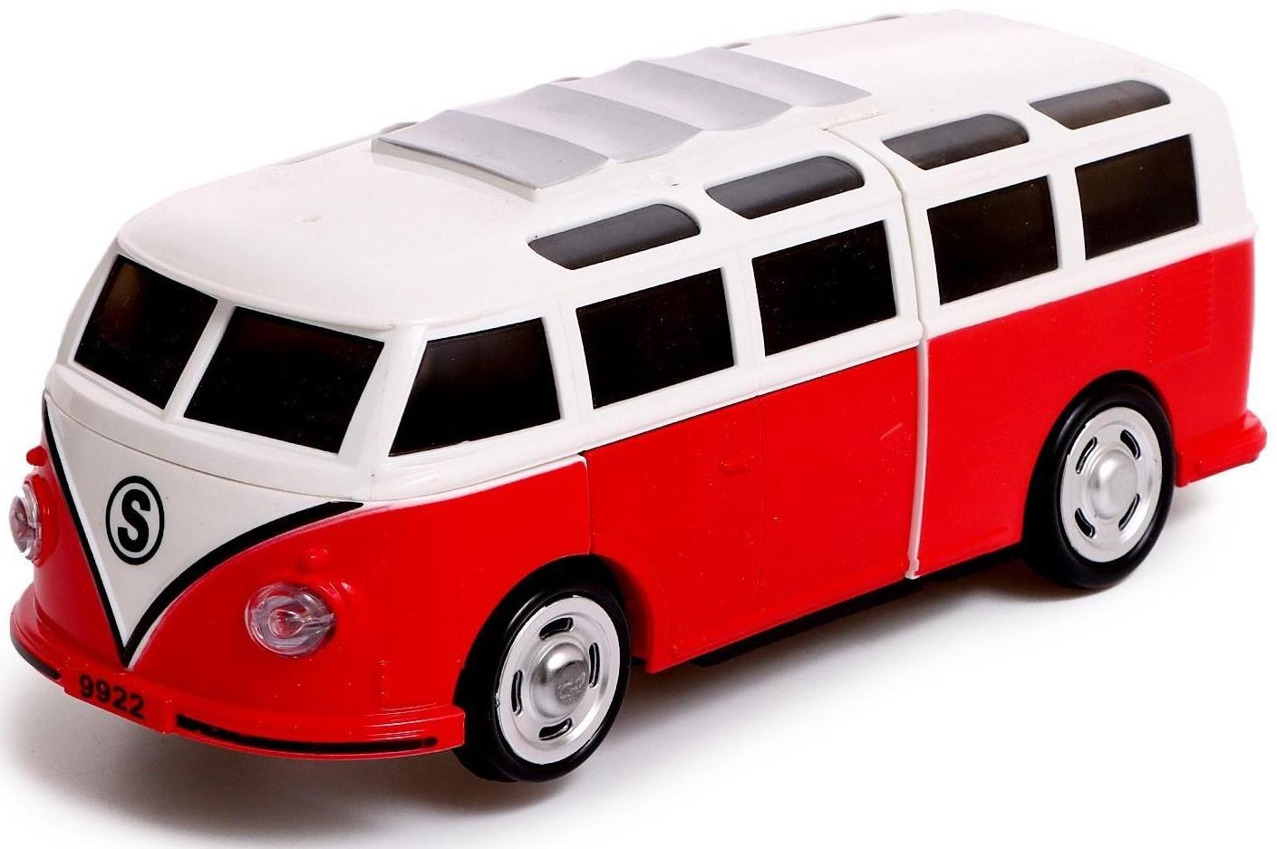 Робот «Ретро автобус», световые и звуковые эффекты, трансформируется