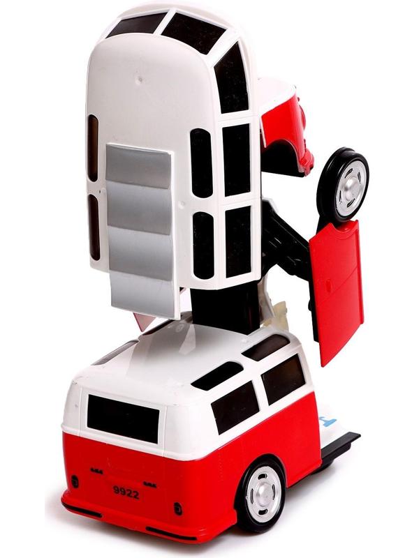 Робот «Ретро автобус», световые и звуковые эффекты, трансформируется