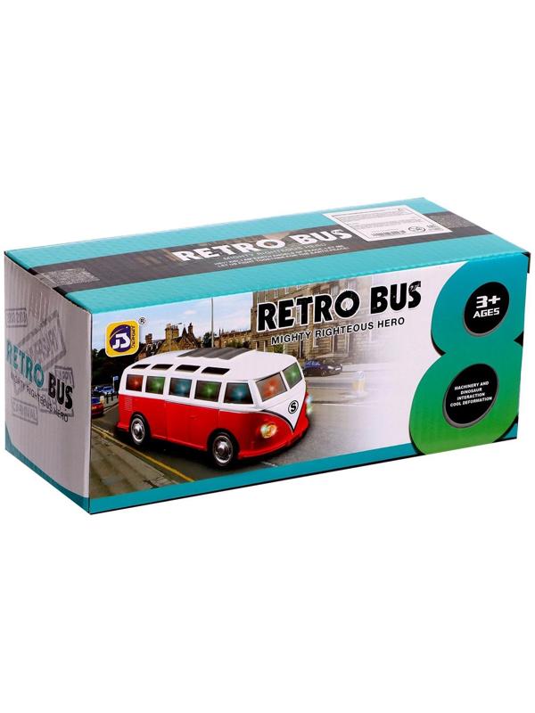 Робот «Ретро автобус», световые и звуковые эффекты, трансформируется