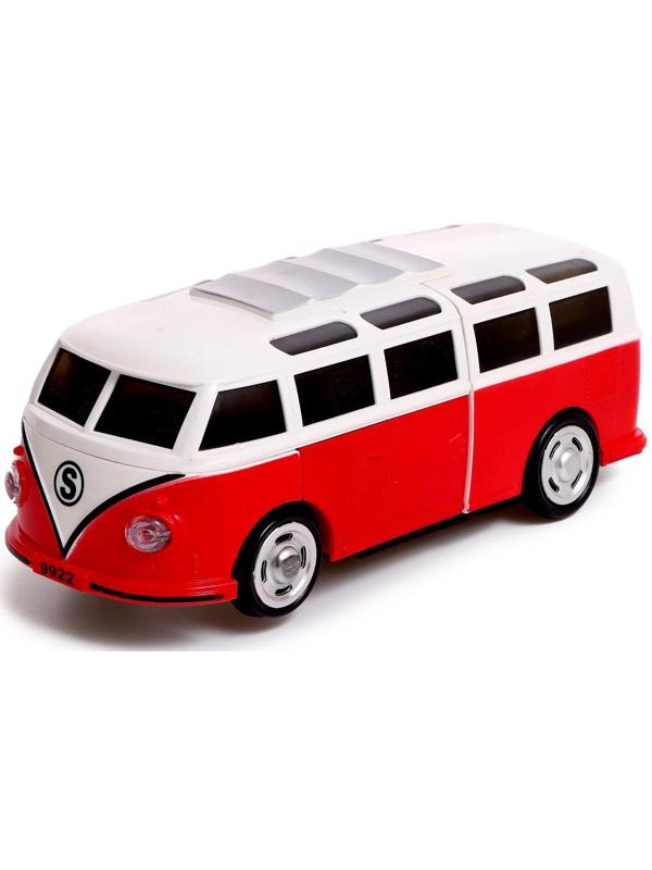 Робот «Ретро автобус», световые и звуковые эффекты, трансформируется