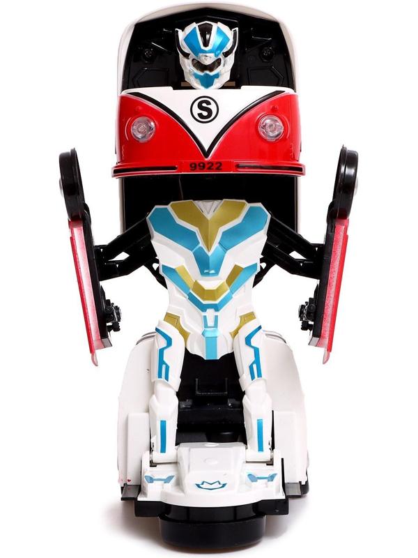 Робот «Ретро автобус», световые и звуковые эффекты, трансформируется