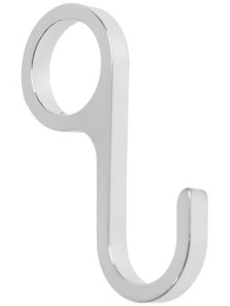 Крючек для рейлинга не съемный, цвет хром