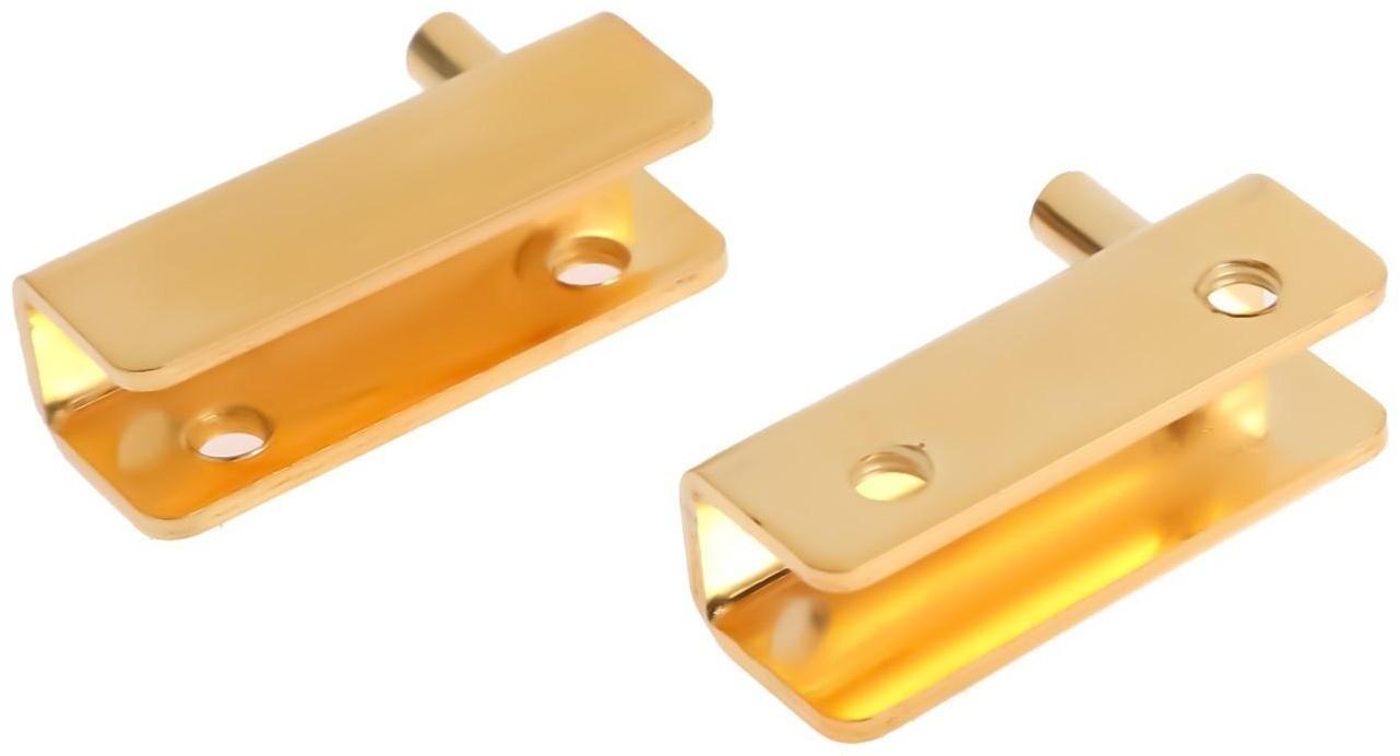 Петля для стеклянных дверей, цвет золото