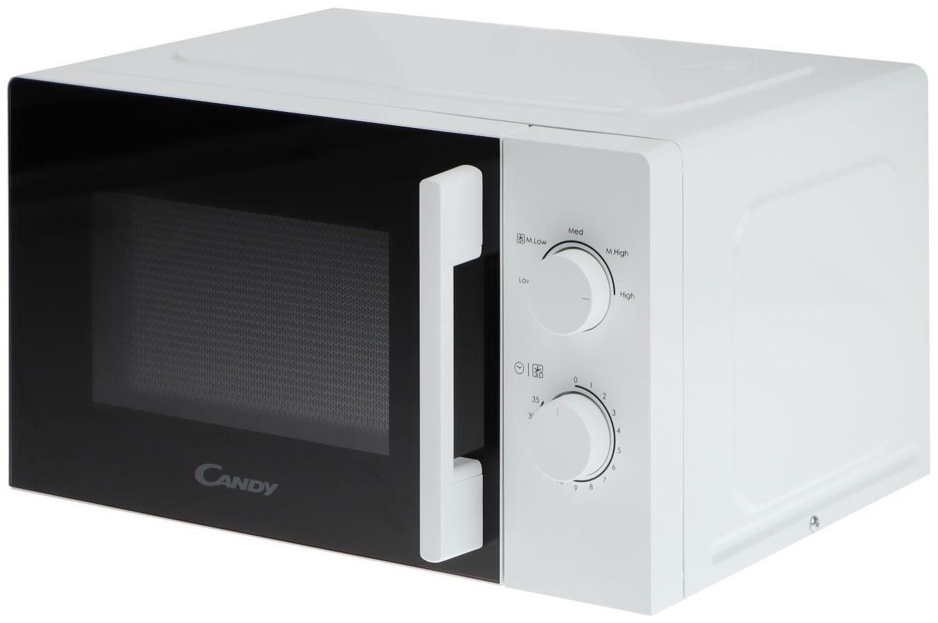 Микроволновая печь Candy  CMW20SMWLI-07, 700 Вт, 20 л, 6 режимов, бело-чёрная