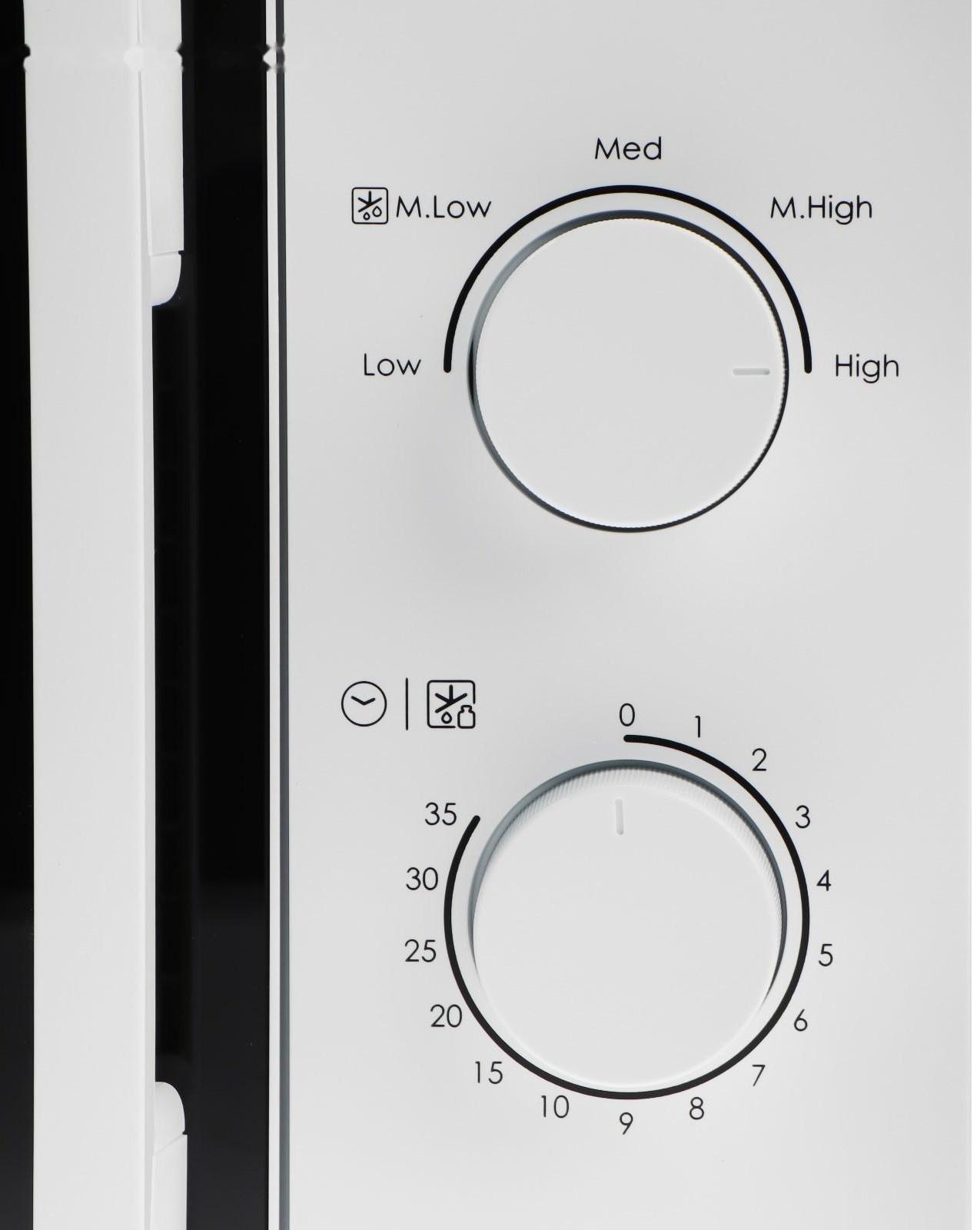 Микроволновая печь Candy  CMW20SMWLI-07, 700 Вт, 20 л, 6 режимов, бело-чёрная