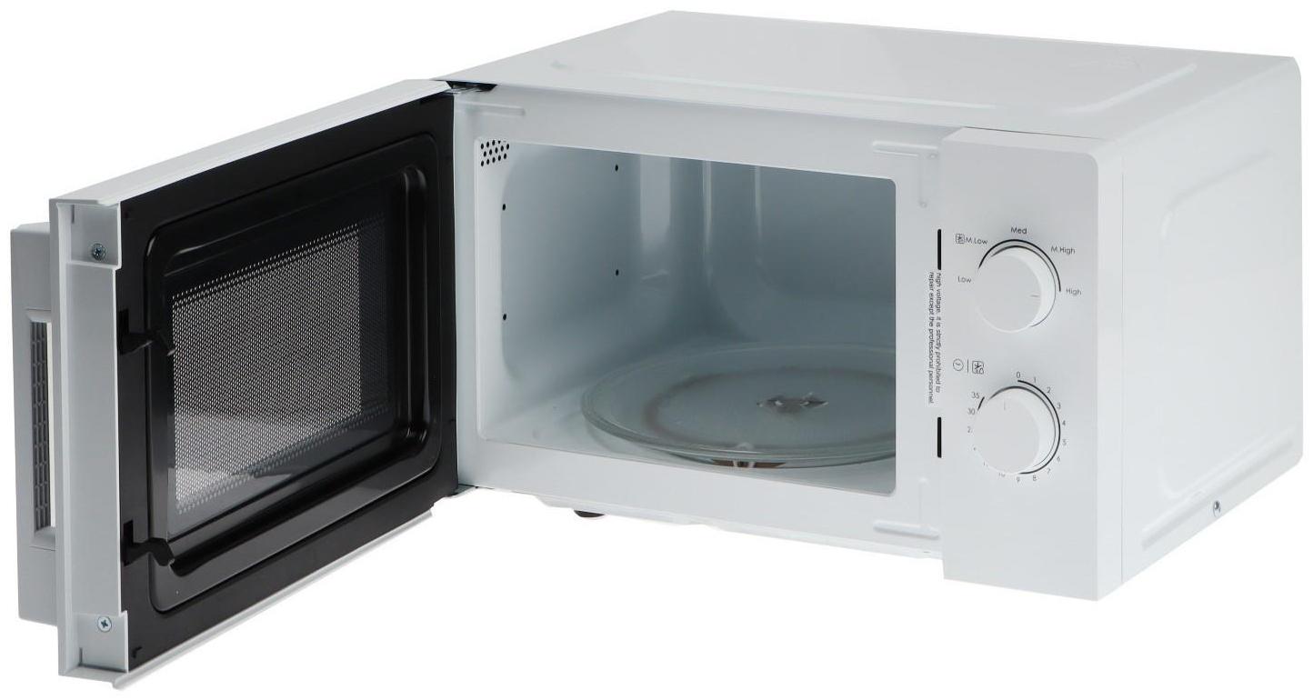 Микроволновая печь Candy  CMW20SMWLI-07, 700 Вт, 20 л, 6 режимов, бело-чёрная