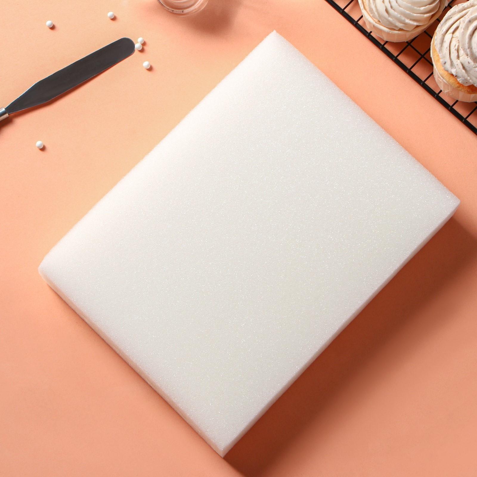 Набор матов для сушки цветов из мастики, 25×19,5×5 см, 2 шт, цвет белый