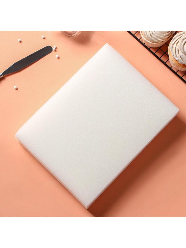 Набор матов для сушки цветов из мастики, 25×19,5×5 см, 2 шт, цвет белый