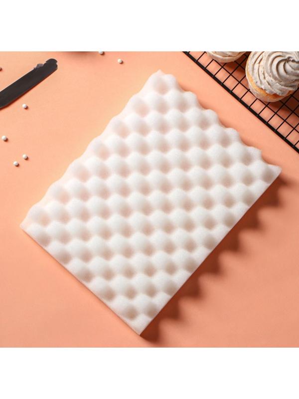 Набор матов для сушки цветов из мастики, 25×19,5×5 см, 2 шт, цвет белый