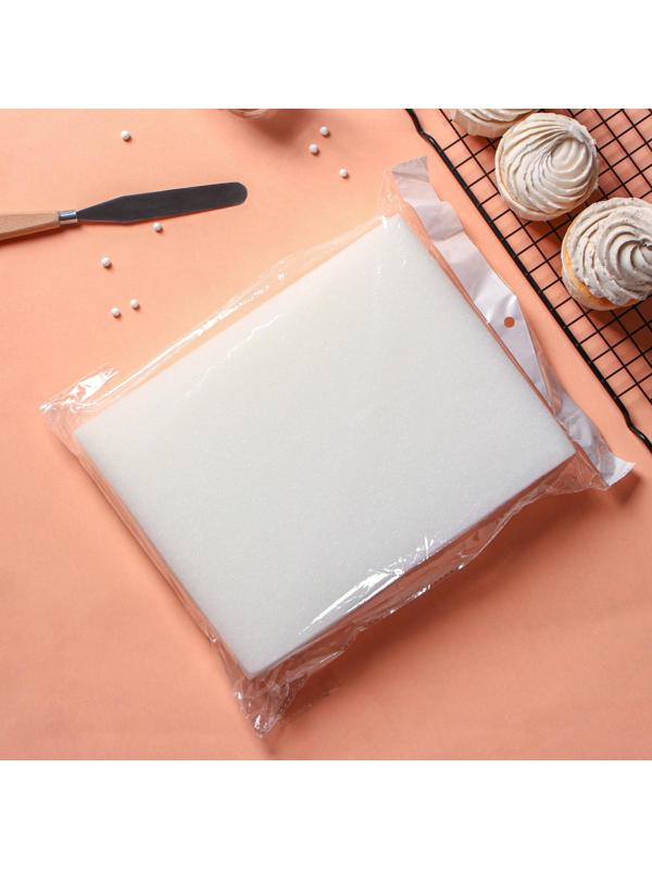 Набор матов для сушки цветов из мастики, 25×19,5×5 см, 2 шт, цвет белый