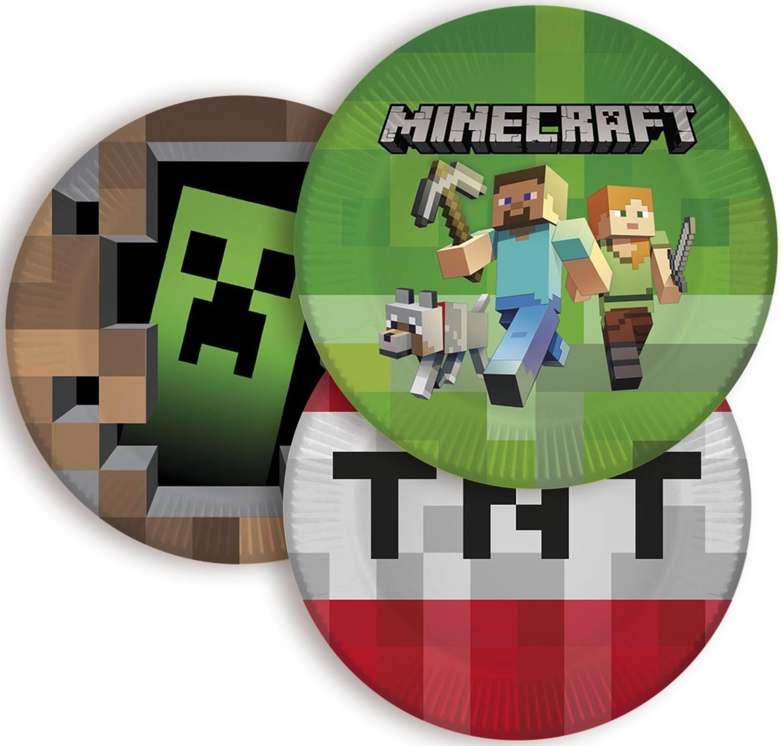 Тарелка бумажная «Пиксели. Ассорти», 18 см, в наборе 6 штук