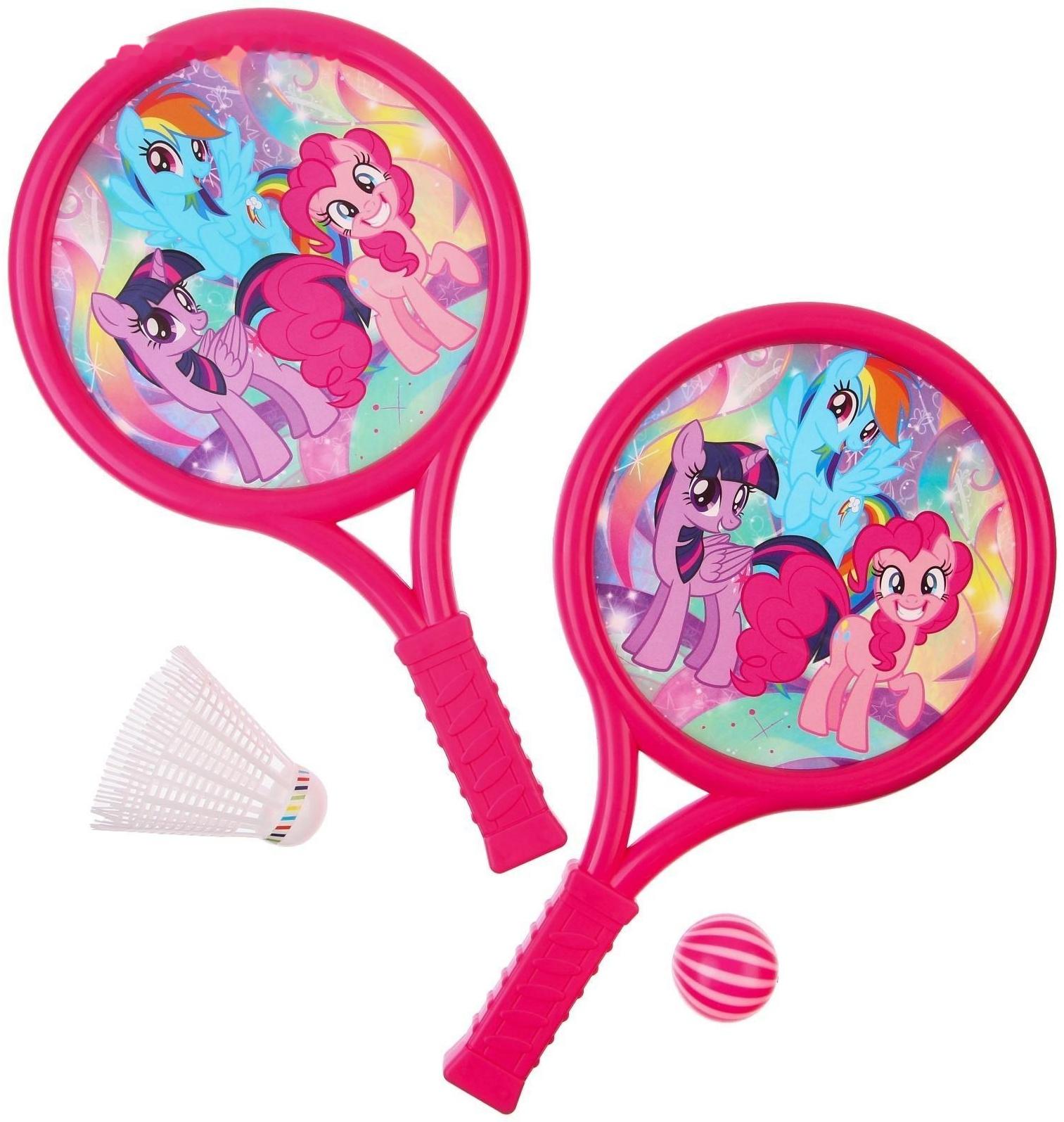 Набор игровой, ракетки, воланчик и мячик, My little pony